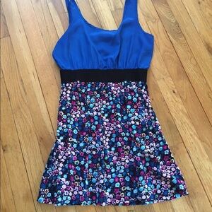 embroidered peasant dress forever 21 Forever 21 Navy Blue White Floral Embroidery Peasant Dress S Pockets